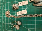 Vintage Silver Tone Jewelry Set Necklace Bracelet Earrings Ring Turquoise Repair
