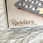 Ravioliera Ravioli Maker 12 Silver Aluminum Made In Italy Pan With Roll Pin New
