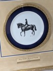 English Show Horse Plate Mary Wallace Memorial Trophy 1995 Dressage Gold Frame 