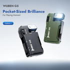 Wuben G5 Rechargeable Edc Flashlight  400lm Flat Mini Dual-light Rgb   Magnet