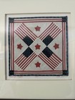 Kate Adams  stars And Stripes   1 Of 4   Miniature Quilt Framed 2001 Coa