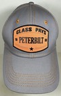 Peterbilt Motors Hat Patch Class Pays Gray Pb Trucks Trucking Cap