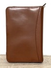 Franklin Covey Brown Aniline Leather Planner 6-ring Binder 5 x7    11529 148 Usa