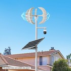 Lantern Wind Turbine Generators 5-blade Vertical Axis Power Generator W  Control