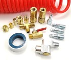 16-pcs   Air Compressor Accessories Kit With 3 8  X 15 Ft Coil Air Hose