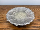 Antique Silver Plate Heavily Detailed Footed Dish Bowl