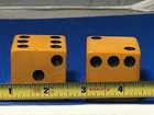 Vintage Large Butterscotch Bakelite Pair Of Dice 1   7 16 Inches