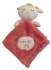 Pink Lovey Security Blanket Baby Gear Embroidered Plush Cute Girl Extra Soft