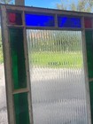 Large Architectural Antique Victorian Leaded Stained Glass Window Panel C 1980