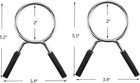 2 Pcs Barbell Weight Bars Clips Clamps 2 Inch For Olympic Bar Spring Lock Collar