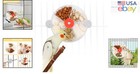 Bird Training Toy With Rotatable Food Chambers  Ideal For Parakeets And Conures