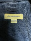 Tommy Bahama Men   s Plush Cuffed Sleeves Shawl Collar Embroidered Logo Robe L xl
