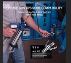 Grease Gun Coupler Grease Gun Tips quick Lock Double Handles Grease Gun Tip