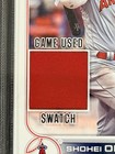 Shohei Ohtani Jersey Fusion 2021 Game Worn Undershirt Red Swatch Mears Angels