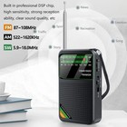 Mini Portable Radio Am fm sw Digital Stereo Radio Rechargeable Usb Charging