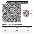Removable Window Privacy Film Boho Stained Glass Look  For Bedroom Door Office