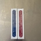 Monte Carlo Poker Size Playing Cards Red   Blue Decks Plastic Coated Linen
