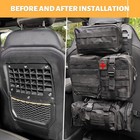 Maiker 2pcs Tactical Rigid Molle Aluminum Insert Panel Seat Back Organizer Mo   