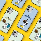 Snoopy Sports Card Door Case For Iphone 13 12 7 8 se2 se3 Pro Max Mini Korea
