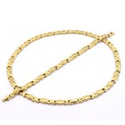 Hugs   Kisses Necklace Bracelet Set Stampato Stainless Steel Gold Tone 18 