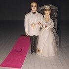 Wilton Bride   Groom Wedding Cake Topper  4   Porcelain  Vintage Japan C