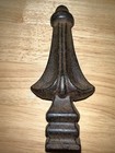 Decorative Vintage Cast Iron Finial Fence Post  5 5 