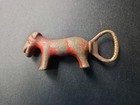 Vintage Metal Dog Shaped Bottle Opener W  Corkscrew