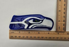 Handcrafted Fused Glass Hawk seahawks Inspired Genuine French Hair Barrette