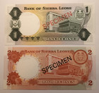 Sierra Leone 1   2 Leones 1978 - Specimen - Same Numbering - Unc Banknotes