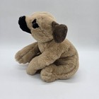 Fao Schwarz Plush Dog 14    Tan Puppy Soft Stuffed Animal Pug Style New Without Ta