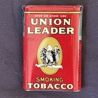 Vgt Union Leader Tobacco Tin  Pocket Pipe Mixture Seal 1 3 8 Oz Series 125