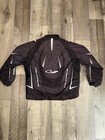 Coldwave Men   s Xl Black gray Full-zip Racing Jacket Stand-up Collar Geometric