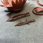Lot Of 9 Vtg Marx Chief Cherokee Geronimo Johnny West Indian Accessories Brown