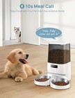 Automatic Cat Food Dispenser  5l 21 Cup Dog Food Dispenser For Cats With 2 Bowls