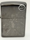 2023 Heavy Metal Skull Black Ice Zippo Lighter New 48894