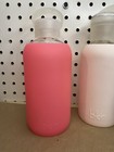 Bkr 16oz Glass Water Bottle Bpa-free Lot Of 3 Black Pink Cream