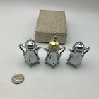 Salt Pepper Lighter Nu-trend By Cory Usa 3 Piece Set Original Box Vintage Mini