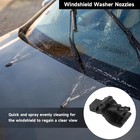 Front Windshield Washer Nozzles Wiper Spray Nozzle - Compatible For Ford Mustang