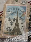 2- Michel Design Works Paris Tea Towel Dish Towel Eiffel Tower Nwt