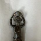 Vintage African Man Brass Bronze Statue Figurine With Basket On Head Estate