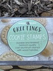 3 Nordic Ware Cast Aluminum Greetings Cookie Stamps-cheers thank You with Love