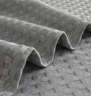 4 Pc Bath Set - Curtain  Liner  Hooks  And Bath Mat - Gray