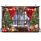 Winter Backdrop For Photography - 7x5ft - Merry Xmas - 7x5ft