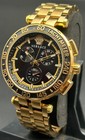 Vintage Versace Chronograph Black Dial Men s Wrist Watch