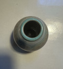 Vintage Mid-century Modern Ombre Teal Turquoise Brown Glossy Ceramic Bud Vase