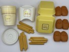 Vintage Fisher-price Mcdonald   s Play Food Lot     Fries  Nuggets  Cup  Lid    88 Set