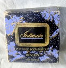 Vintage Revlon Intimate Body Powder New With Box   Puff