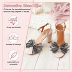 2-pack Decorative Mesh Bow Shoe Clips  Fashion Shoe Clips  black 