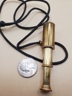 Vtg Brass Nautical Set Pocket Telescope  Compass  Magnifier   Wooden Box
