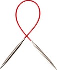 Chiaogoo Red Line Circular Knitting Needles Stainless Steel Flexible Cables